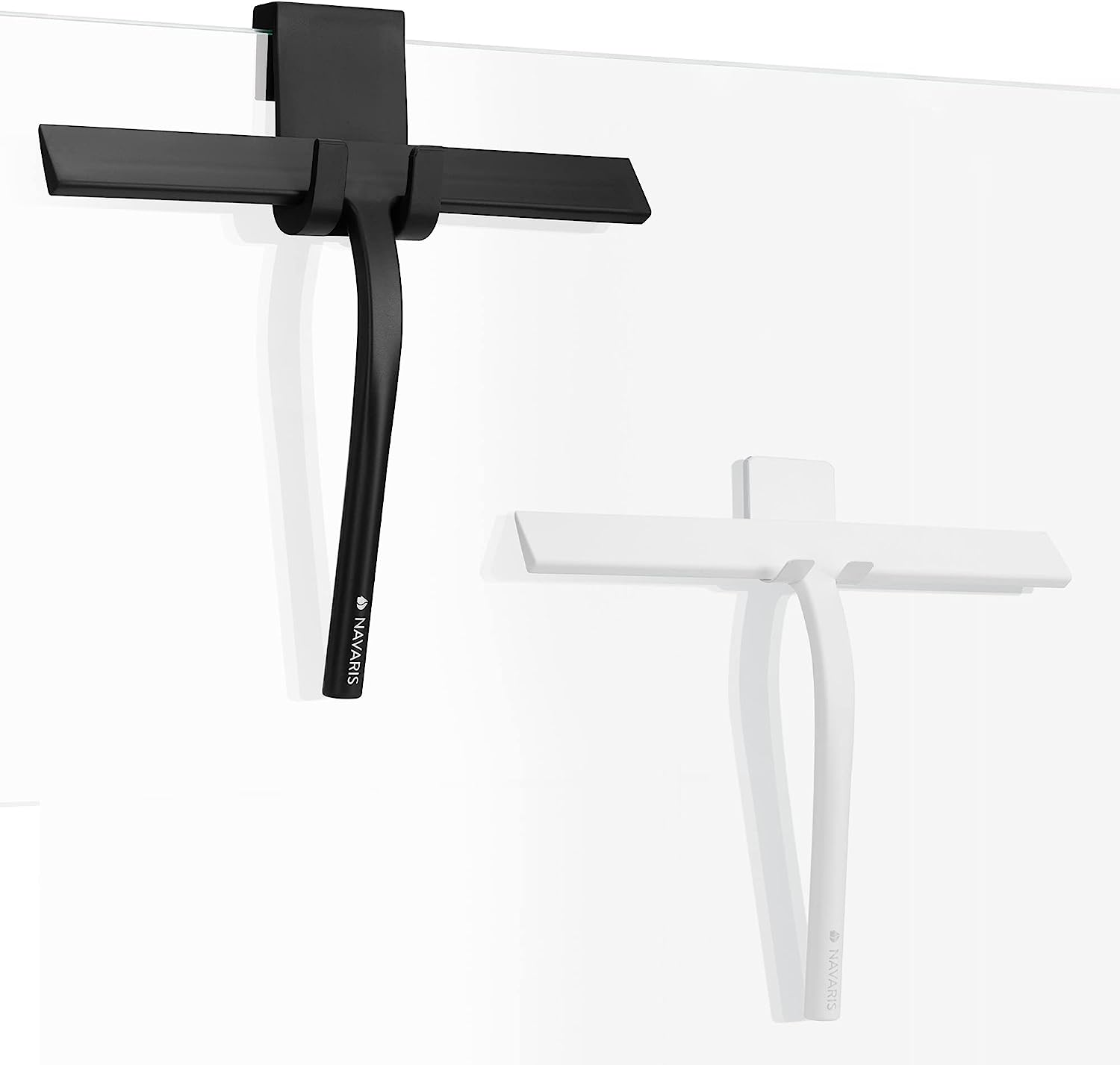 Navaris Σετ με 2 Καθαριστές Τζαμιών - 28cm x 22cm - Black / White - 60680.02