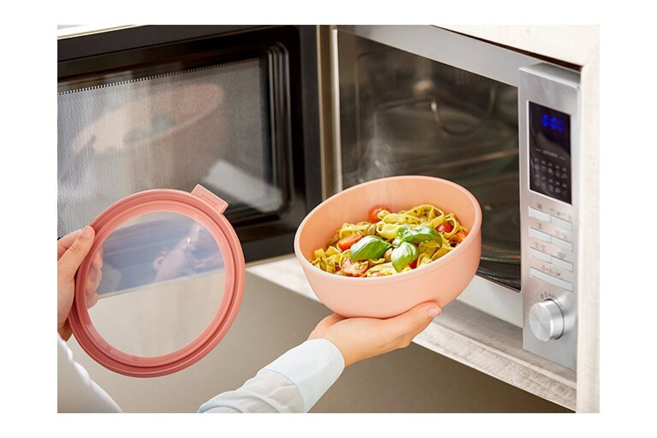 Mepal Cirqula Round Σετ με 4 BPA Free Δοχεία Αποθήκευσης Φαγητού - 500 ml - 1000 ml - 2000 ml - 3000 ml - Nordic Blue