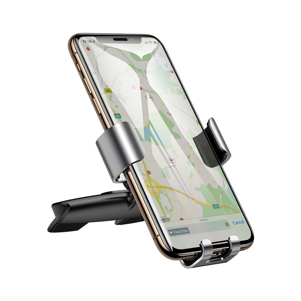 Baseus Metal Age Gravity Car Mount for CD Slot - Universal Βάση Αυτοκινήτου για την Υποδοχή του CD Player - Silver - SUYL-J0S