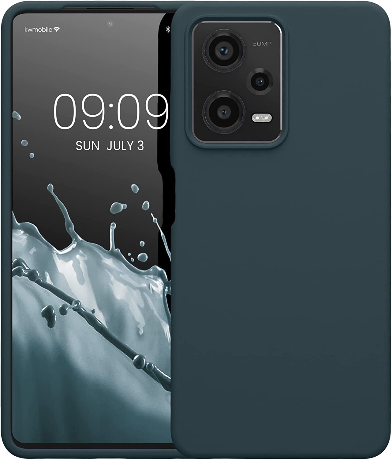 KW Xiaomi Redmi Note 12 Pro Θήκη Σιλικόνης Rubberized TPU - Dark Slate - 60690.202