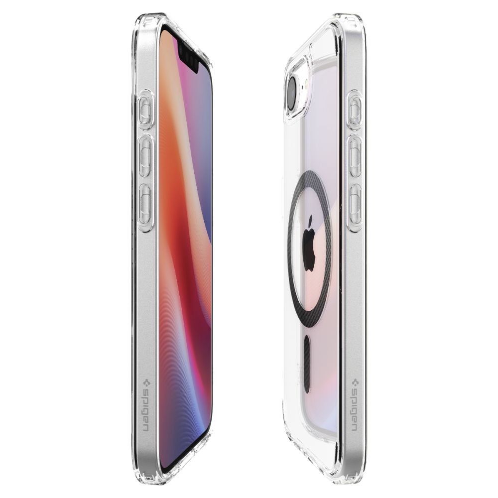Spigen iPhone 16e Ultra Hybrid Mag Σκληρή Θήκη με Πλαίσιο Σιλικόνης Και MagSafe - Carbon Fiber