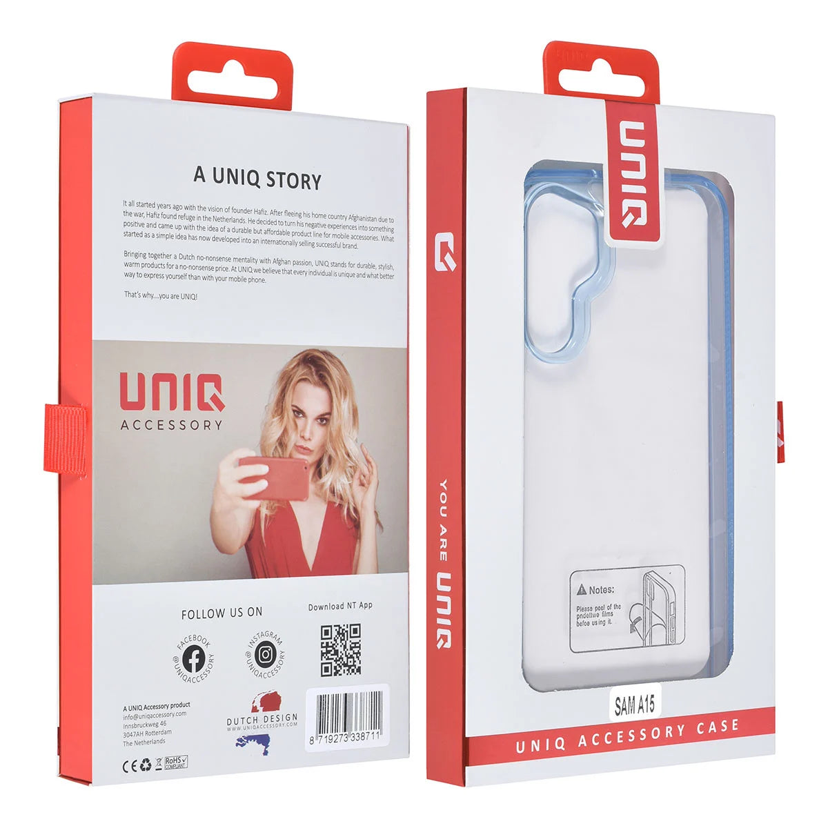 Tuniq Samsung Galaxy A15 4G / A15 5G - Σκληρή Θήκη με Πλαίσιο Σιλικόνης - Ημιδιάφανο Μπλε / Διάφανο