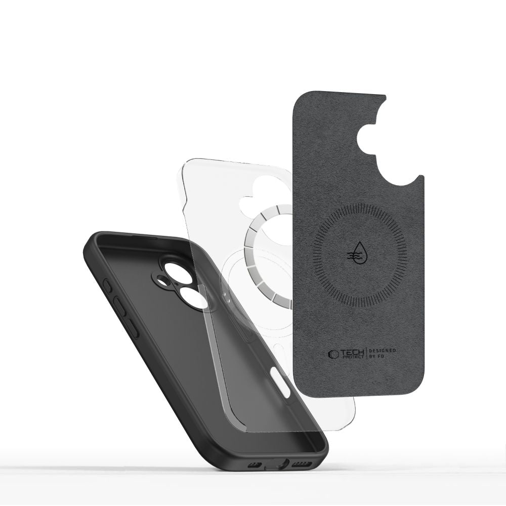 Tech-Protect iPhone 16 Liquid Silicone - MagSafe Θήκη Σιλικόνης TPU - Black