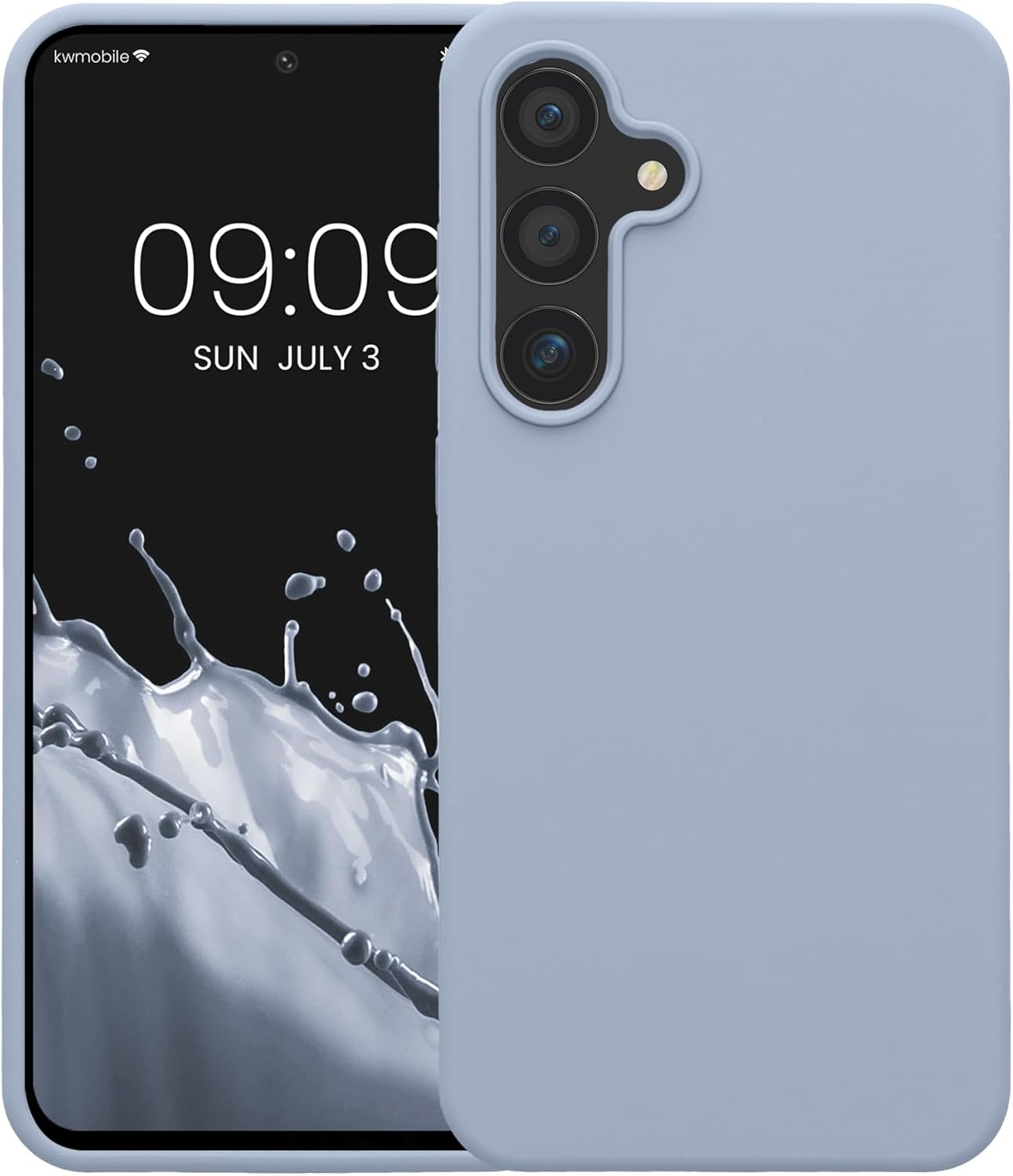 KW Samsung Galaxy S24 FE Θήκη Σιλικόνης Rubberized TPU - Light Blue Matte