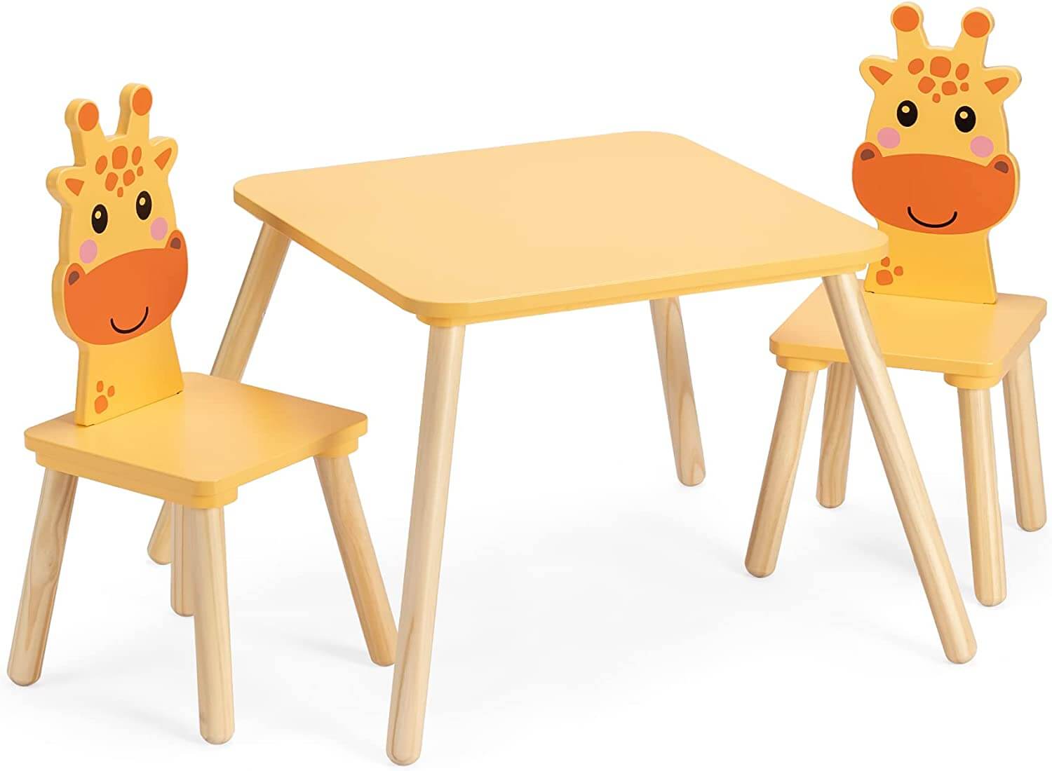 Navaris Σετ Παιδικού Καθίσματος - Design Giraffe - Orange / Light Brown - 55340.02