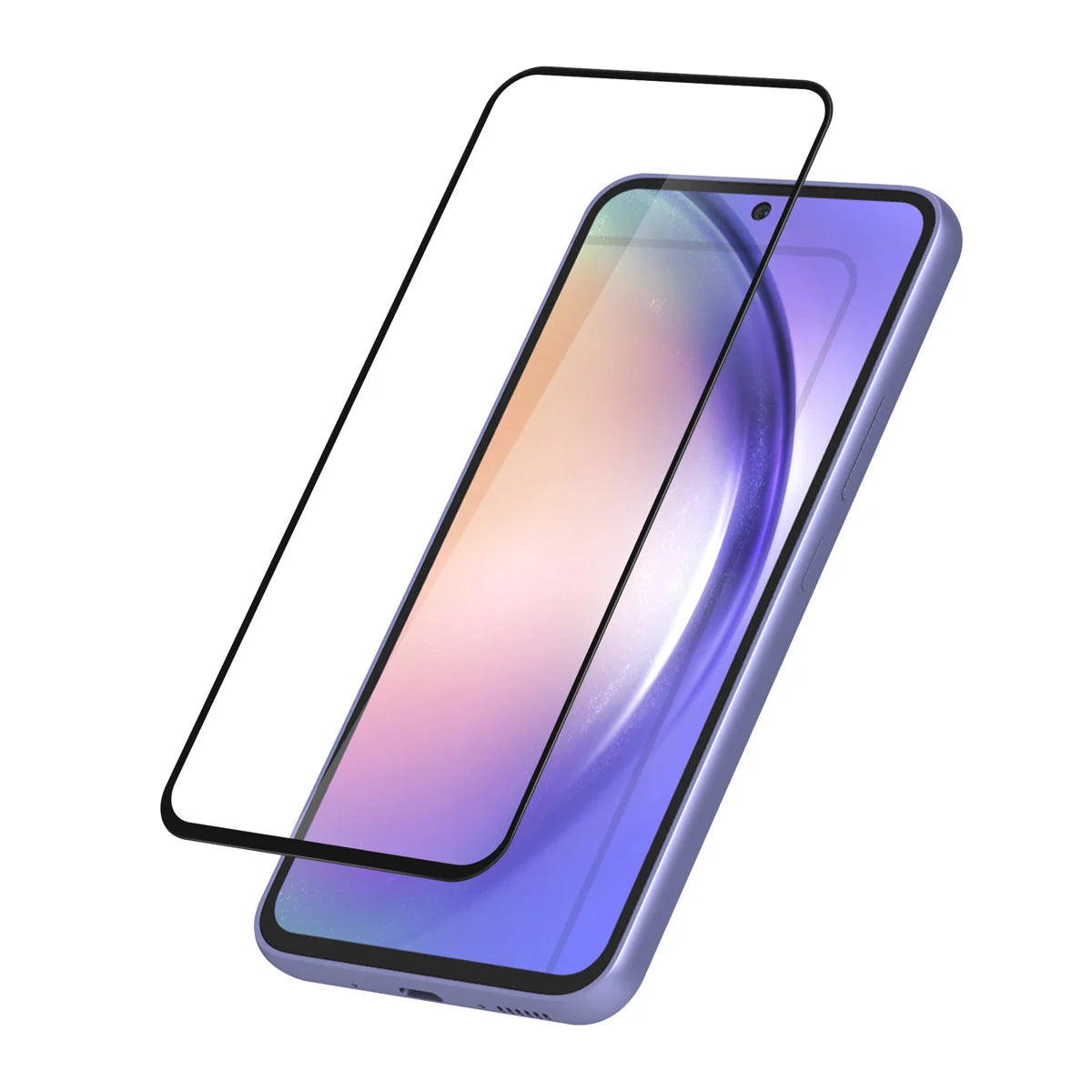 Tuniq Samsung Galaxy A54 5G - Προστασία Οθόνης - Full Screen 10D Αντιχαρακτικό Γυαλί Tempered Glass - Διάφανο / Μαύρο