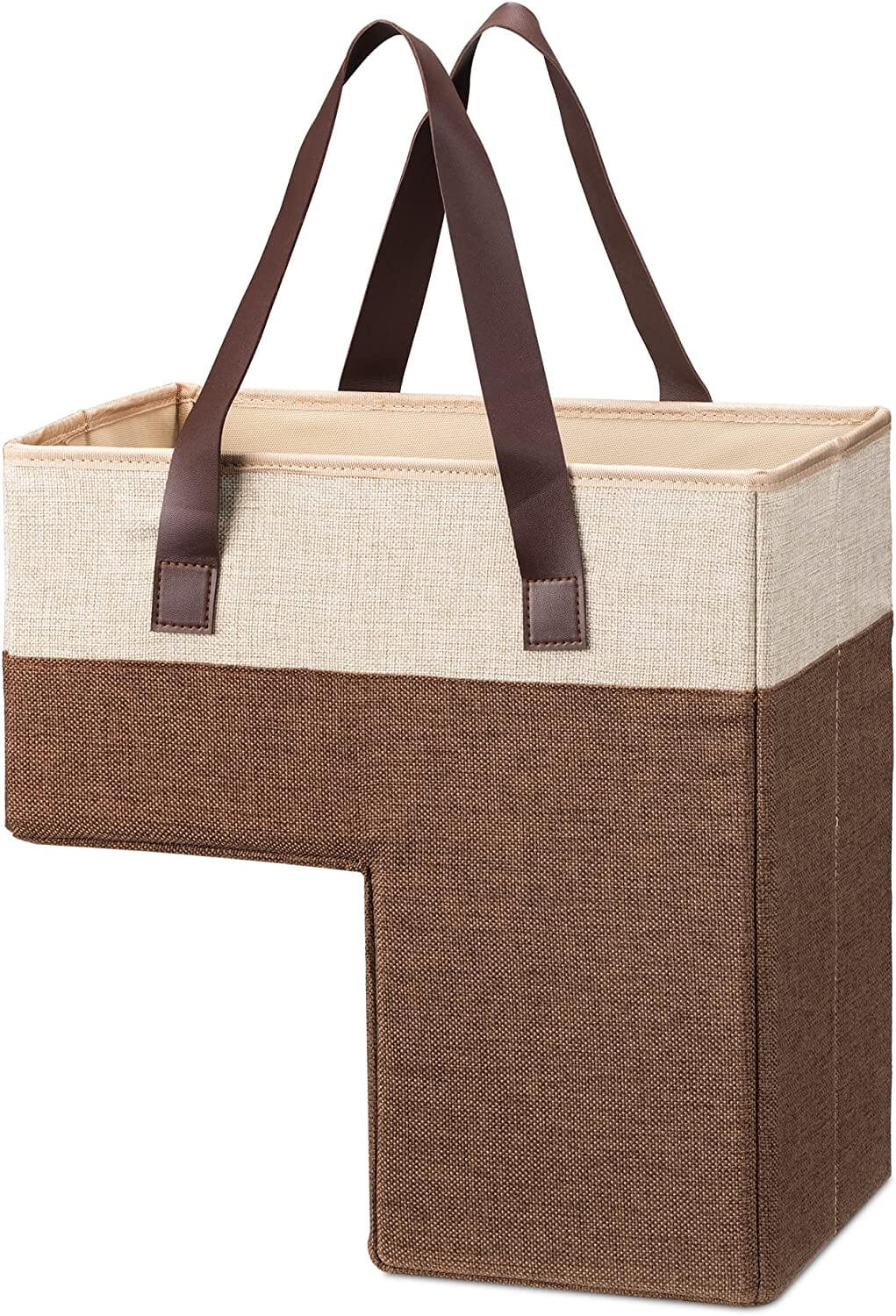 Navaris Καλάθι Αποθήκευσης για τις Σκάλες με Χερούλια - Brown - 59253.01