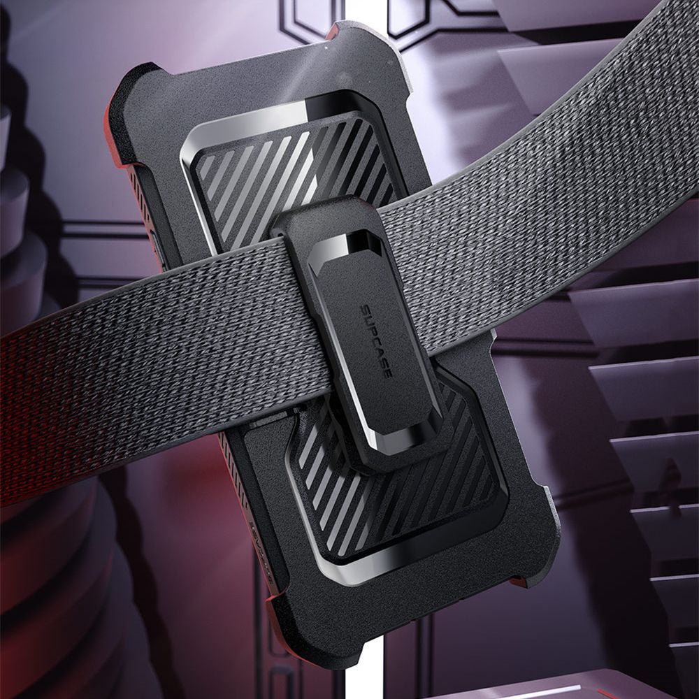 Supcase Samsung Galaxy S24 FE Unicorn Beetle Pro Σκληρή Θήκη με Προστασία Οθόνης και Stand - Black