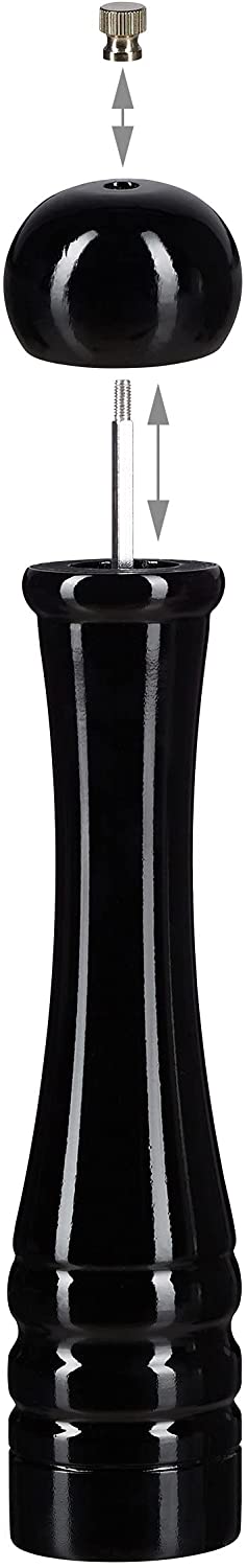 Relaxdays Σετ 2 Ξύλινοι Μύλοι Πιπεριού - Black / White - 4052025233020