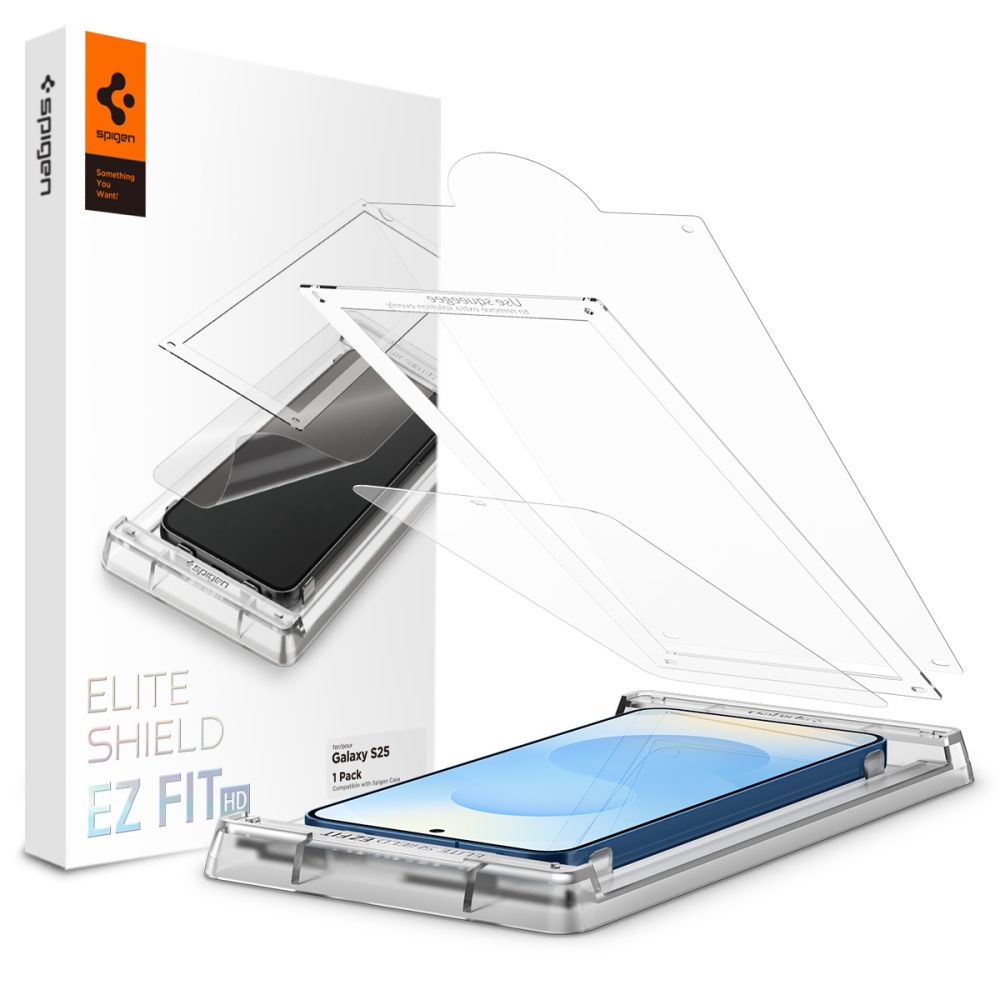 Spigen Samsung Galaxy S25 Elite Shield EZ Fit HD Hydrogel Full Screen Προστατευτική Μεμβράνη Οθόνης - Διάφανο