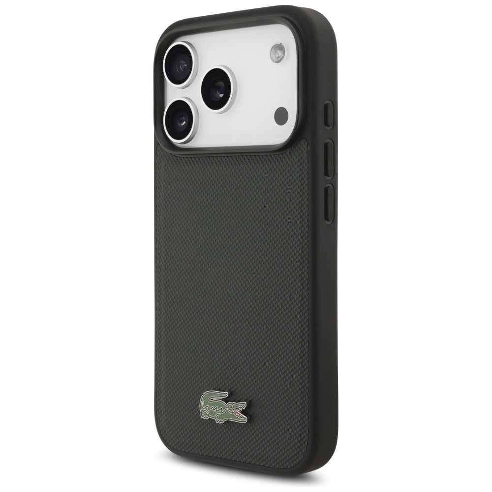 Lacoste iPhone 17 Pro - Petit Pique Lacquer Logo MagSafe - Σκληρή Θήκη με Πλαίσιο Σιλικόνης - Green