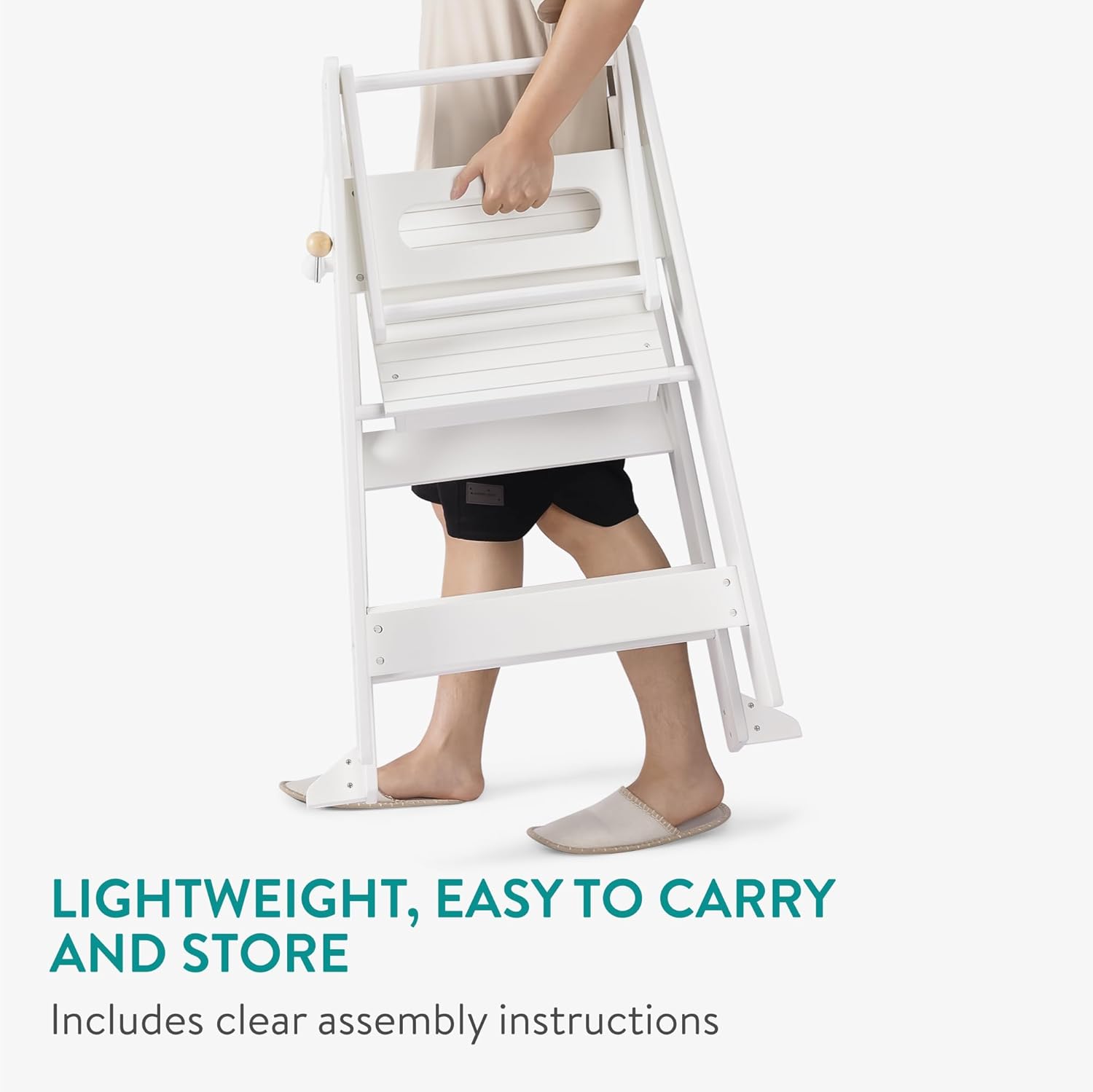 Navaris Πτυσσόμενος Πύργος Εκμάθησης - White