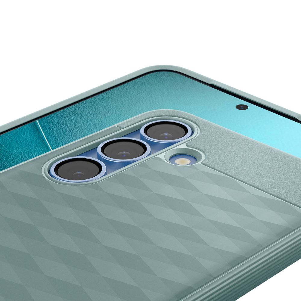 Spigen Samsung Galaxy S25 - Parallax Mag Θήκη Σιλικόνης με Σκληρό Πλαίσιο και MagSafe - Sage Green