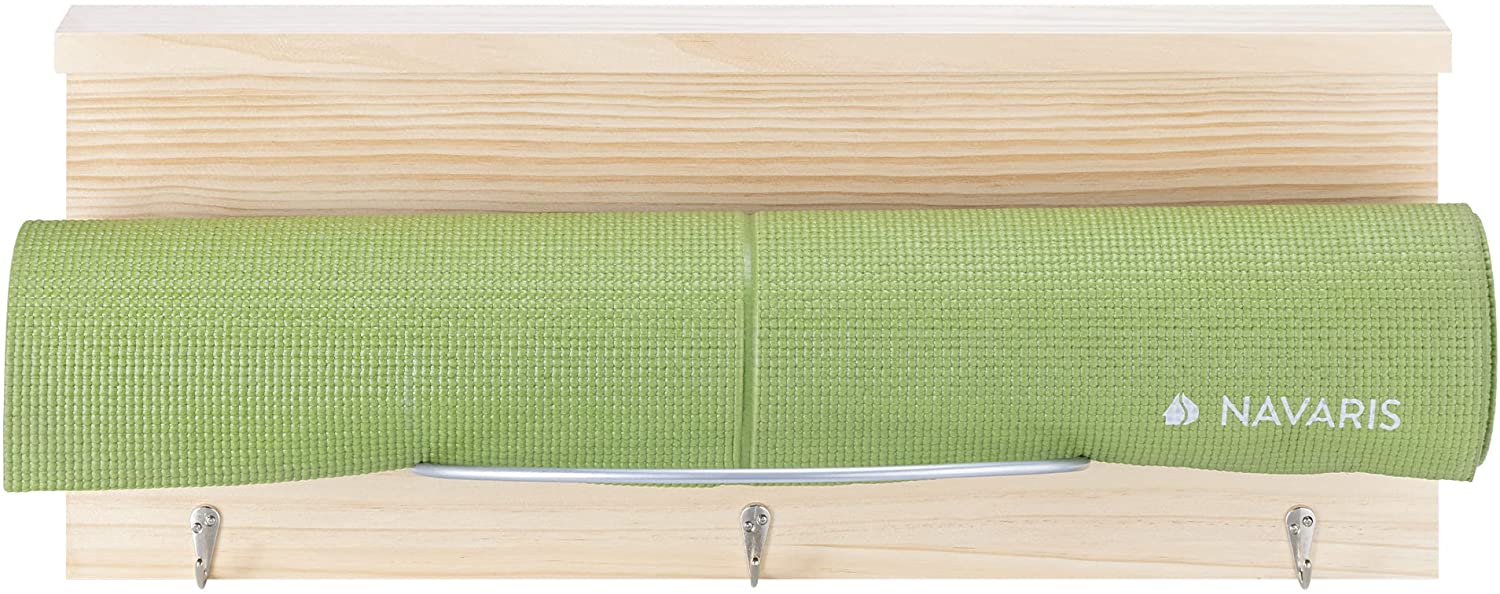 Navaris Επιτοίχια Ξύλινη Βάση Στήριξης Στρώματος Yoga - Light Brown - 56120.01