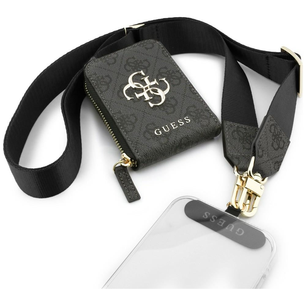 Guess Λουράκι με Πορτοφόλι - 4G Metal Logo - Black