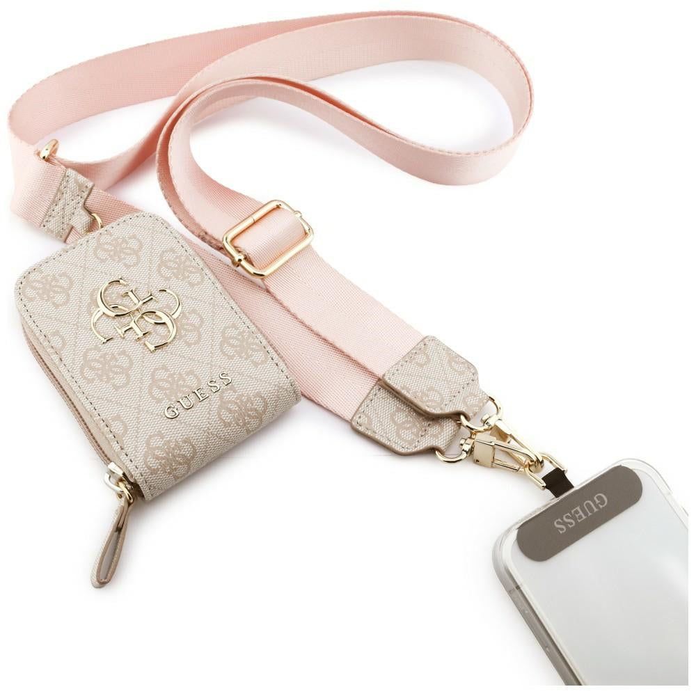 Guess Λουράκι με Πορτοφόλι - 4G Metal Logo - Pink