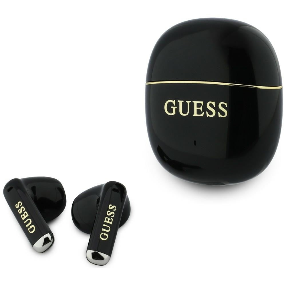 Guess Ασύρματα Bluetooth Aκουστικά για Κλήσεις / Μουσική - Glossy Gold Line Classic - Black