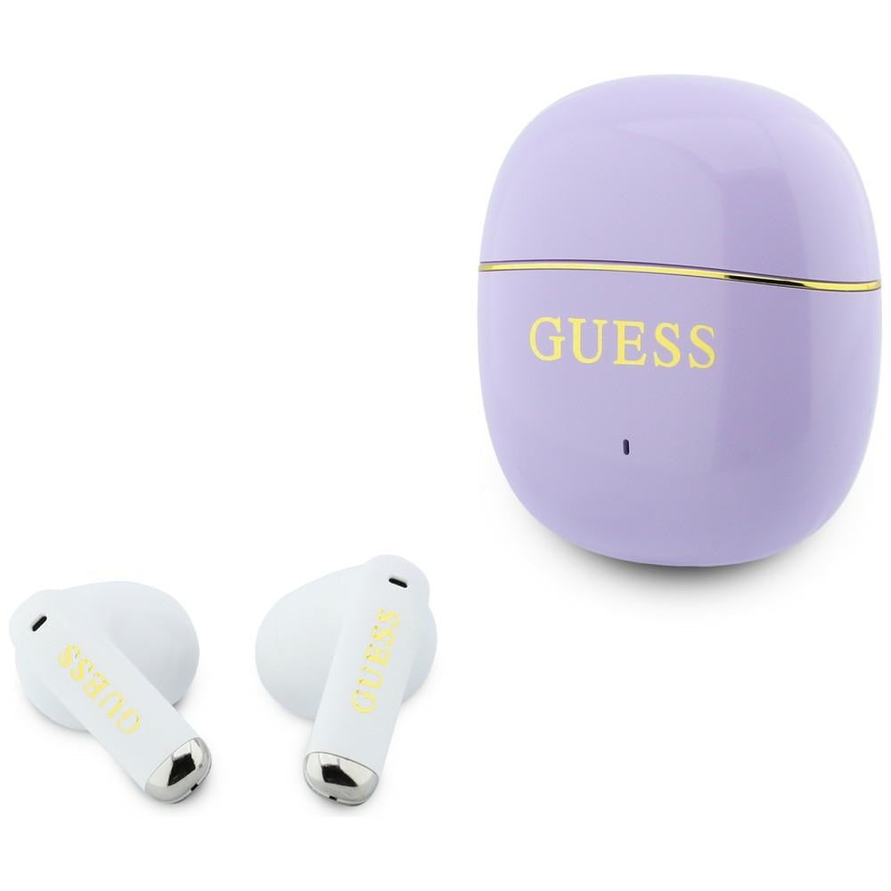 Guess Ασύρματα Bluetooth Aκουστικά για Κλήσεις / Μουσική - Glossy Gold Line Classic - Purple