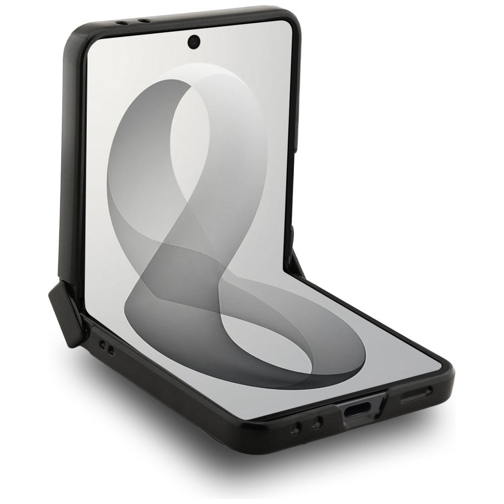 Guess Samsung Galaxy Z Flip8 - Σκληρή Θήκη MagSafe με Πλαίσιο Σιλικόνης και Επένδυση Συνθετικού Δέρματος - 4G Classic MagSafe - Pink
