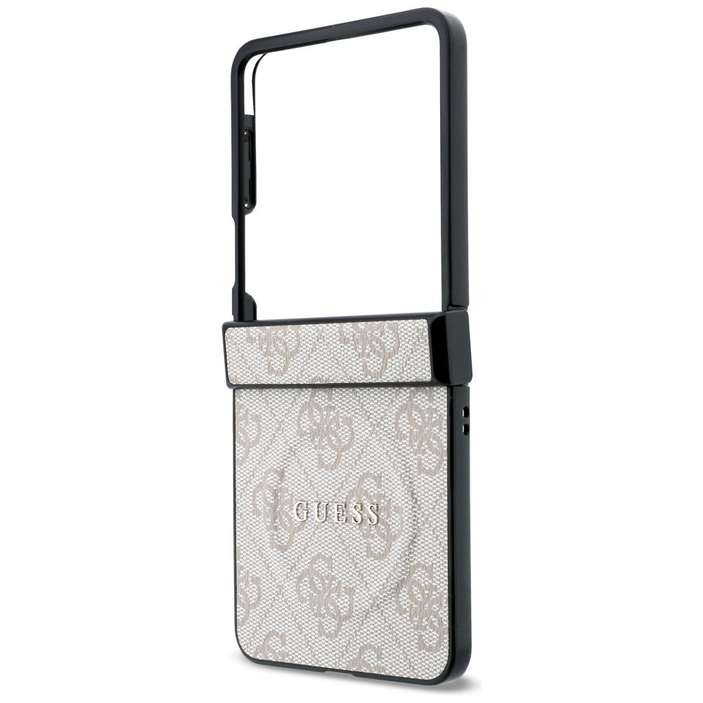 Guess Samsung Galaxy Z Flip8 - Σκληρή Θήκη MagSafe με Πλαίσιο Σιλικόνης και Επένδυση Συνθετικού Δέρματος - 4G Classic MagSafe - Pink