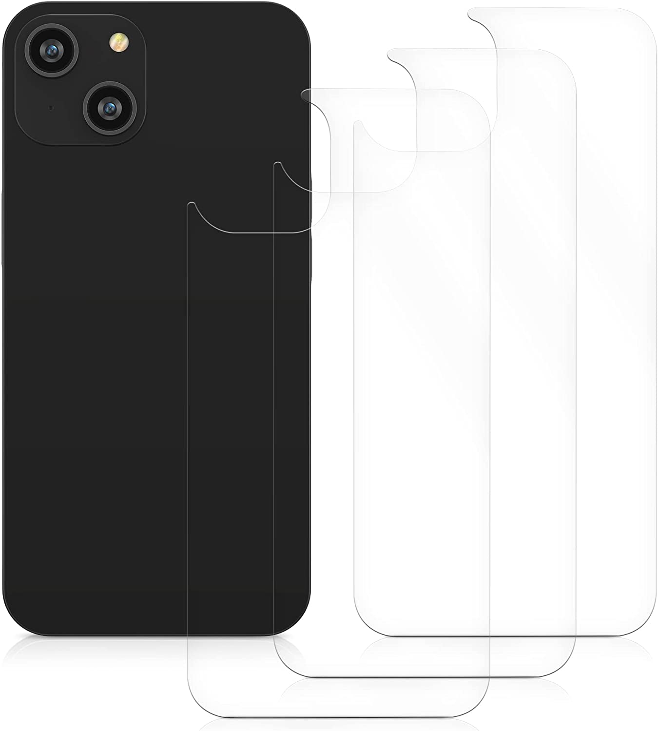 KW iPhone 14 - Τρεις Μεμβράνες Προστασίας Back Cover - Διάφανες - 59221.5