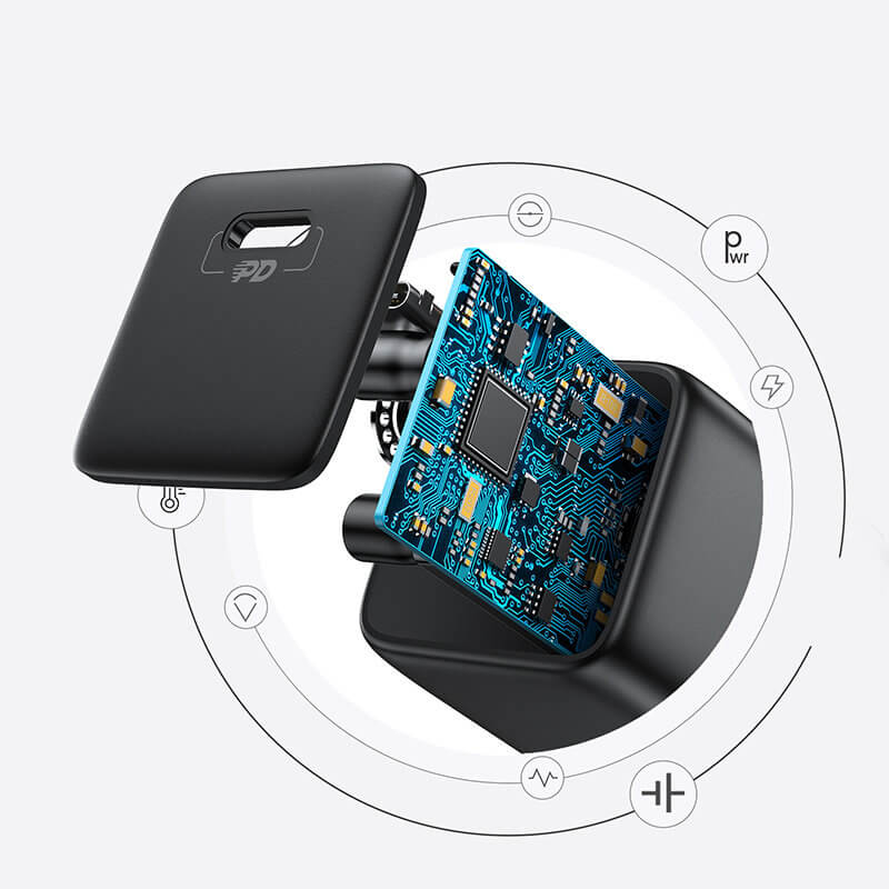 Joyroom L-P251 Οικιακός Φορτιστής Γρήγορης Φόρτισης με Θύρα Type-C PD 25W - Black