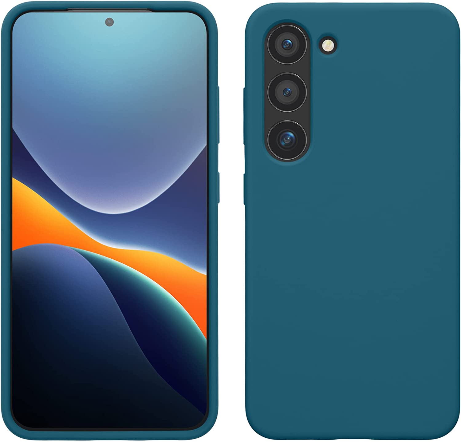 KW Samsung Galaxy S23 Θήκη Σιλικόνης Rubberized TPU - Matte Petrol - 60273.57