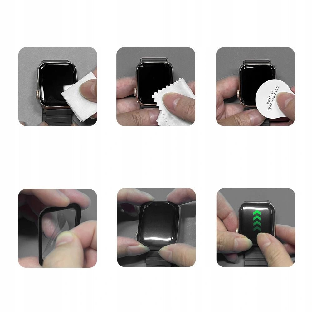 Tech - Protect Προστασία Οθόνης Apple Watch 10/11 - 46mm - Glass Flex+ Hybrid - 7H Αντιχαρακτικό Γυαλί Οθόνης - 2 Τεμάχια - Black