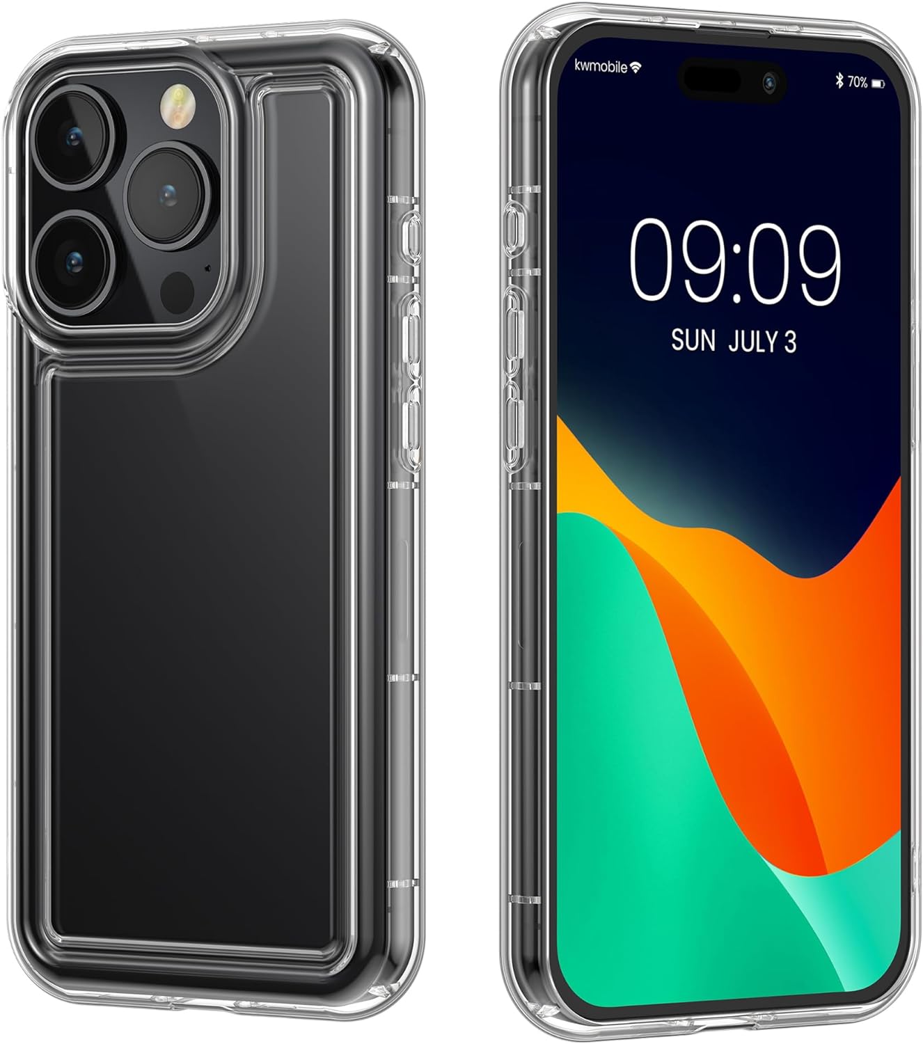 KW iPhone 15 Pro Air Cushion Θήκη Σιλικόνης TPU - Διάφανη