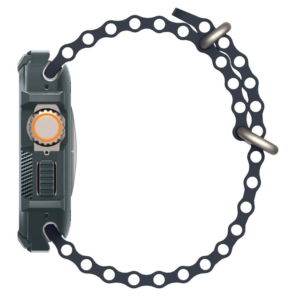 Spigen Θήκη Apple Watch Ultra (1/2/3) - 49mm Rugged Armor - Abyss Green