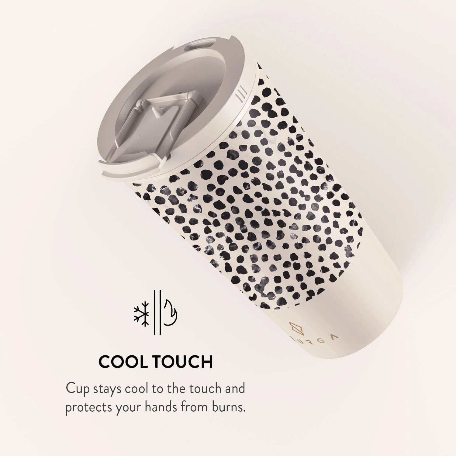 Burga COFFEE-CUP Κούπα Θερμός από Ανοξείδωτο Ατσάλι - 470ml - Almond Latte