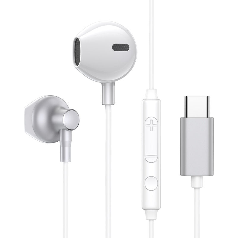 Joyroom JR-EC03 Handsfree Ακουστικά με Ενσωματωμένο Μικρόφωνο - Silver
