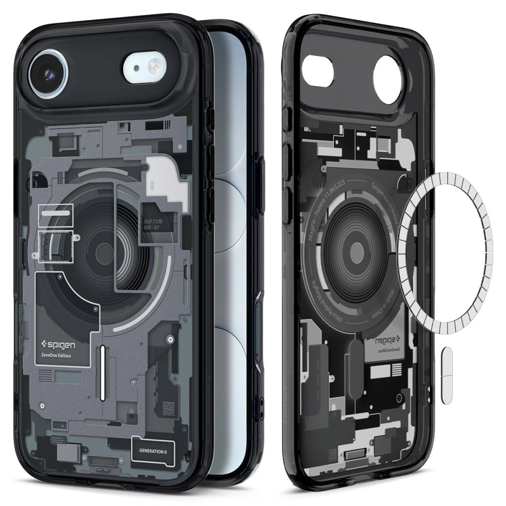 Spigen iPhone Air - Ultra Hybrid Mag - Σκληρή Θήκη με Πλαίσιο Σιλικόνης Και MagSafe - Zero One Black