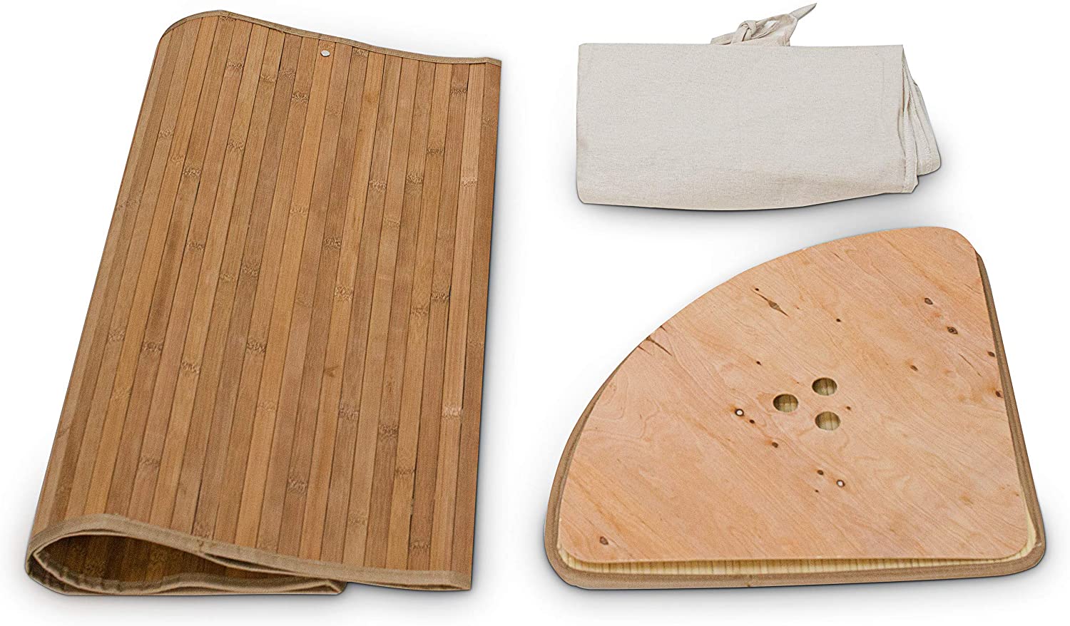 Relaxdays Καλάθι Απλύτων από Μπαμπού με Καπάκι - Natural / White - 4052025046798 - likebrands.gr