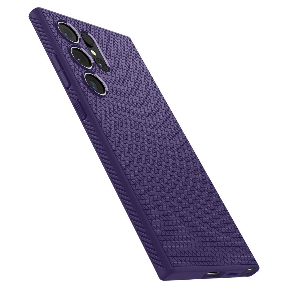 Spigen Samsung Galaxy S24 Ultra Liquid Air Θήκη Σιλικόνης - Deep Purple