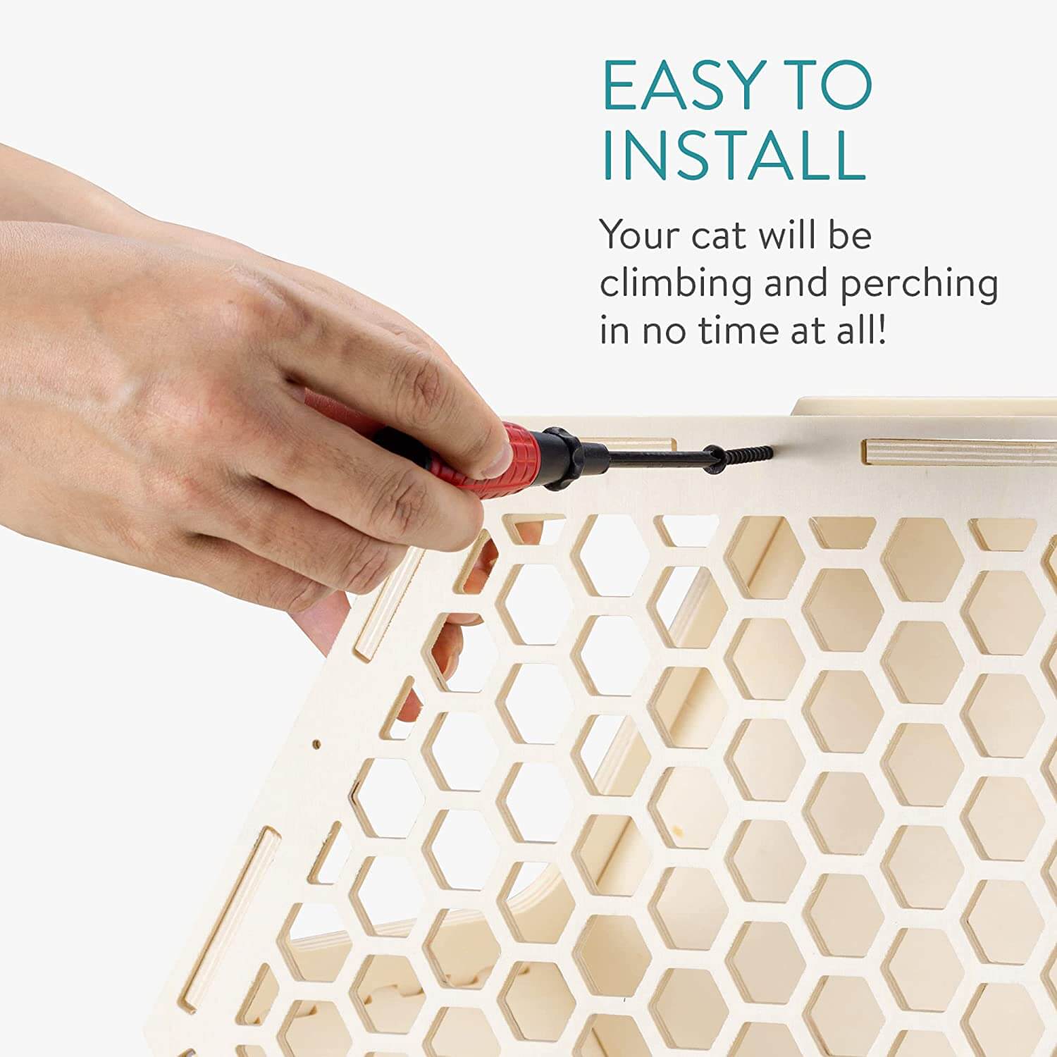 Navaris Επιτοίχιο Σετ Αναρρίχησης για Γάτες - Light Brown - 58934.04