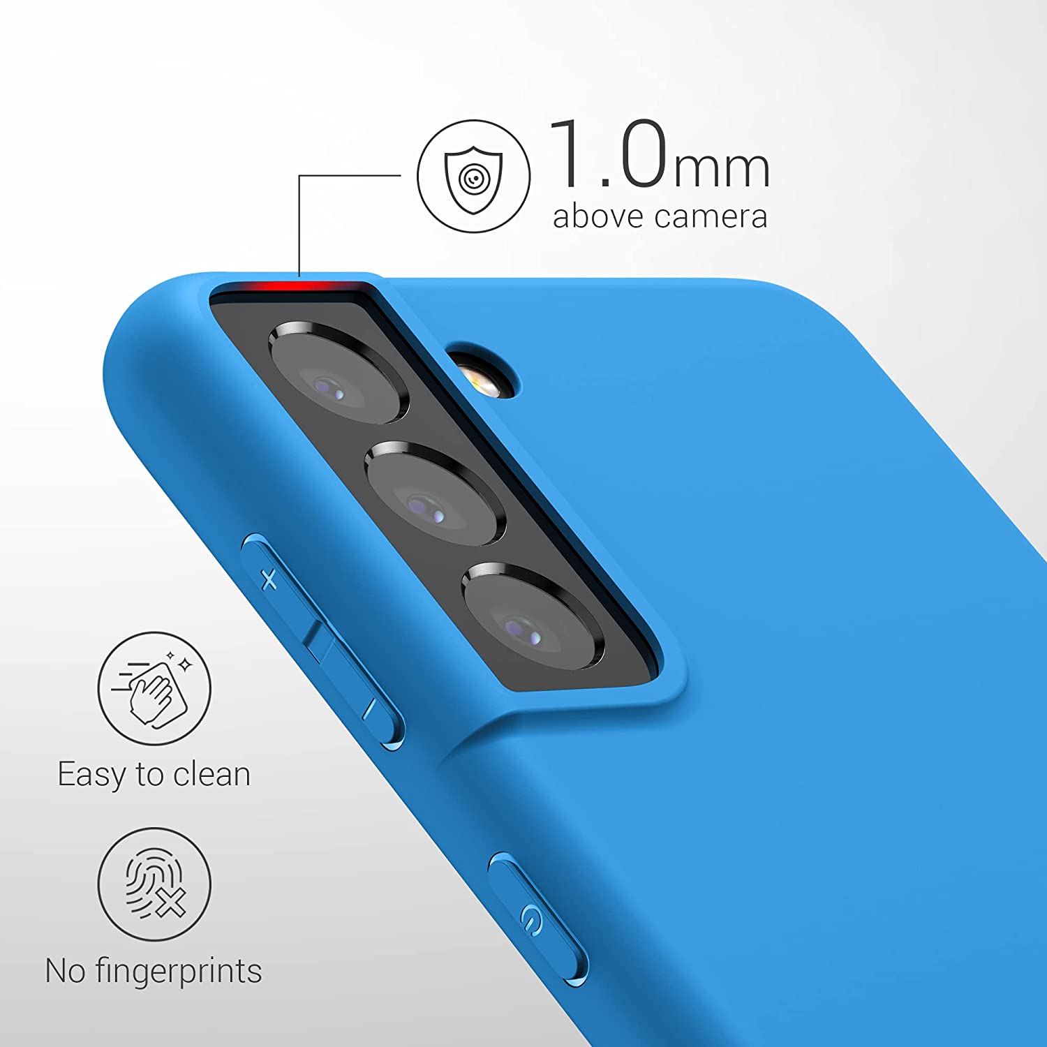 KW Samsung Galaxy S21 Θήκη Σιλικόνης TPU - Blue Temptation - 54055.157