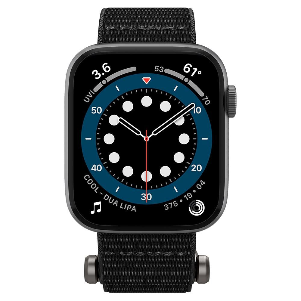 Spigen Λουράκι Apple Watch 4/5/6/7/8/9/10/11 - SE (1/2/3) - ULTRA (1/2/3) - 44/45/46/49mm DuraPro Flex - Black