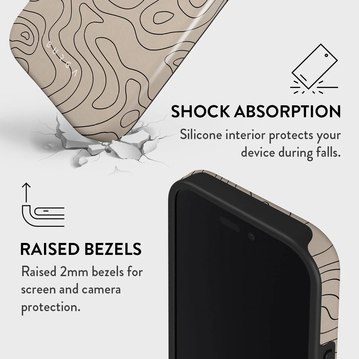 Burga iPhone 16 Plus Fashion Tough MagSafe Σκληρή Θήκη με MagSafe - Wild Terrain