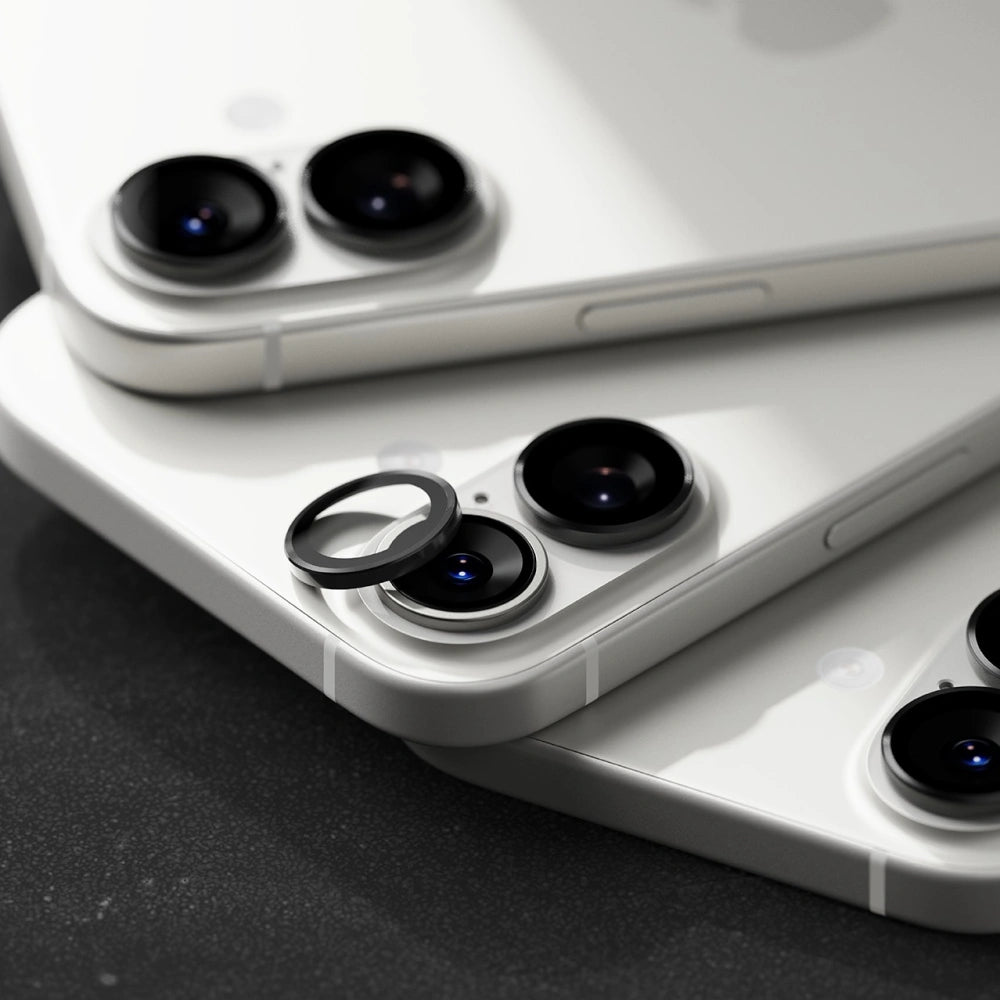 Ringke iPhone 17 Camera Frame - Αντιχαρακτικό Γυαλί για την Κάμερα - 2 Τεμάχια - Black