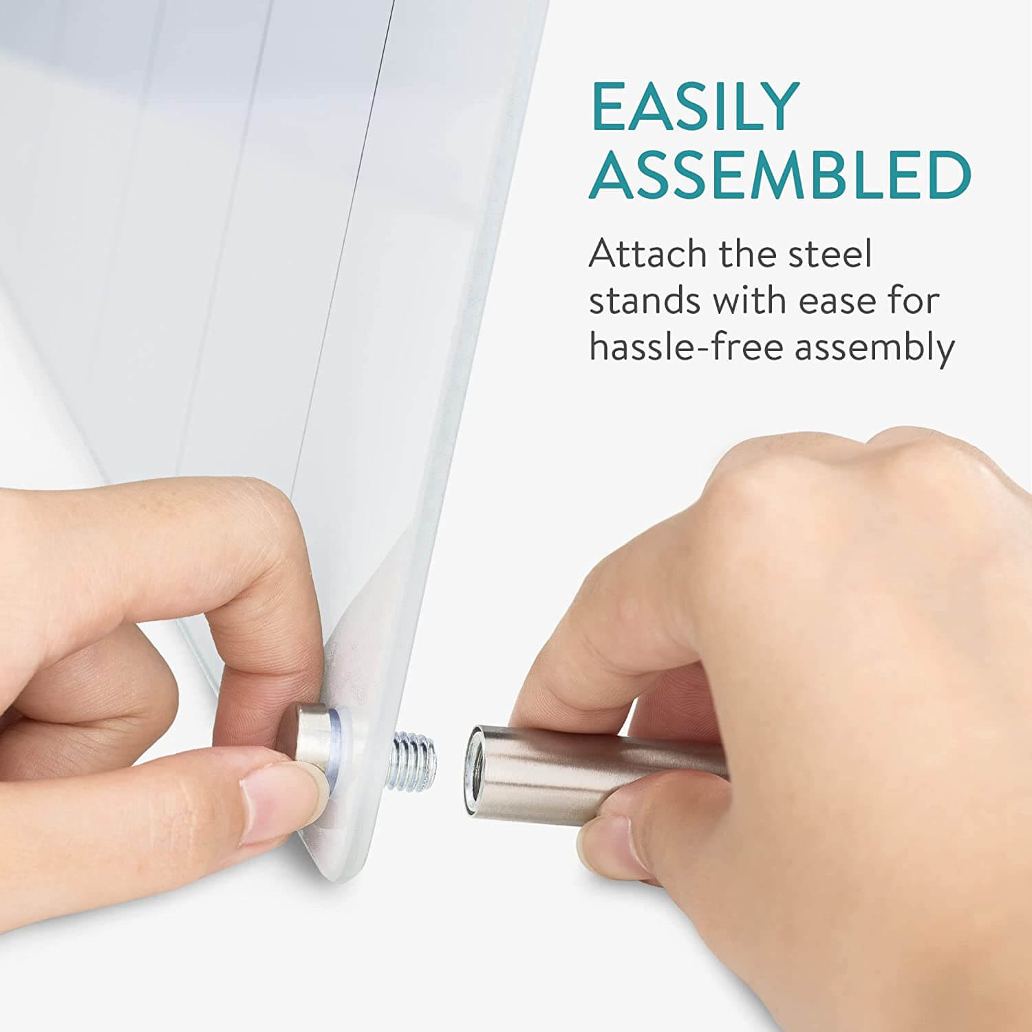 Navaris Επιτραπέζιος Εβδομαδιαίος Γυάλινος Πίνακας Χρονοδιαγράμματος - Design Flowers - White - 54819.02