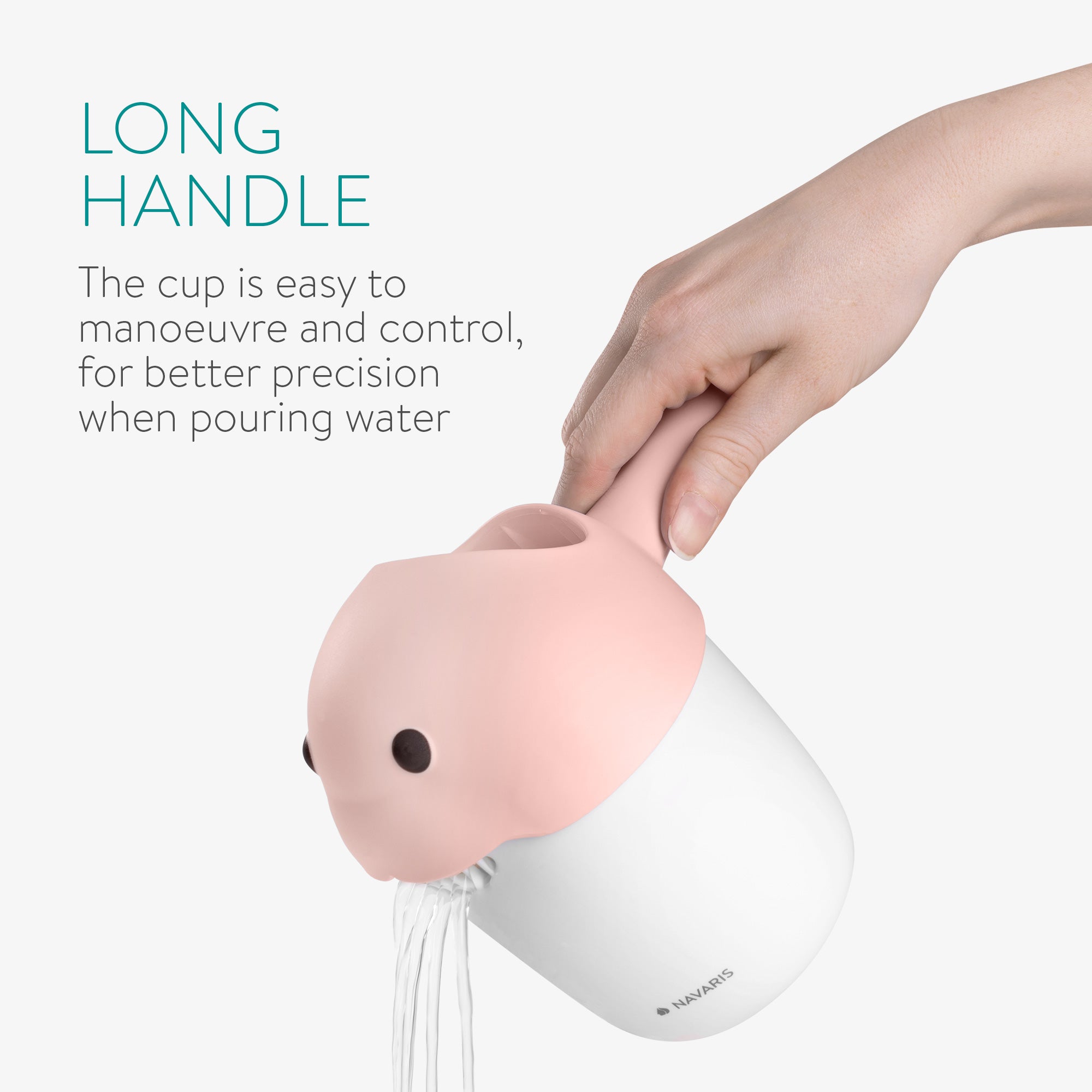 Navaris Παιδικό Κύπελλο Λουσίματος - White / Pink - 53311.03