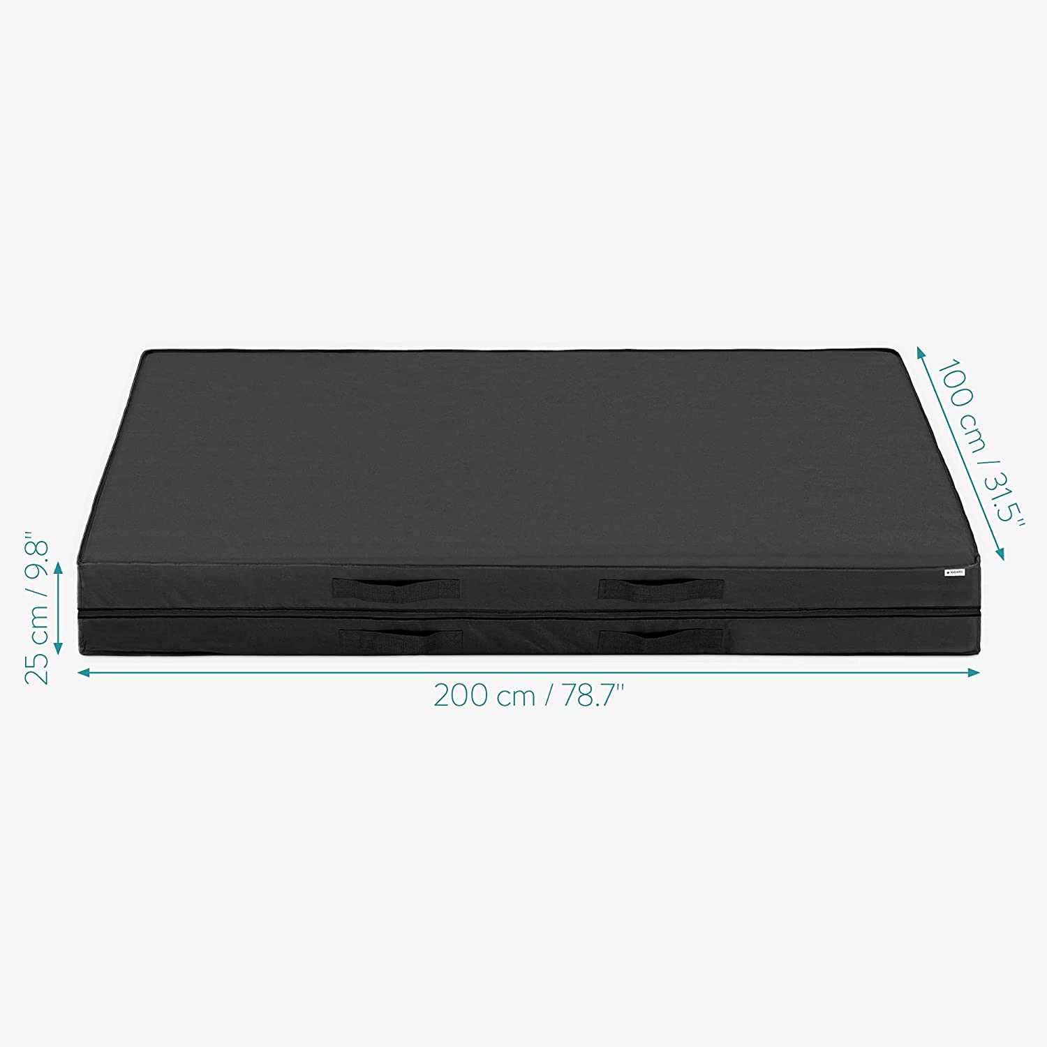 Navaris Θήκη Αποθήκευσης Στρώματος - 100 x 200 x 25 cm - Black - 54151.03