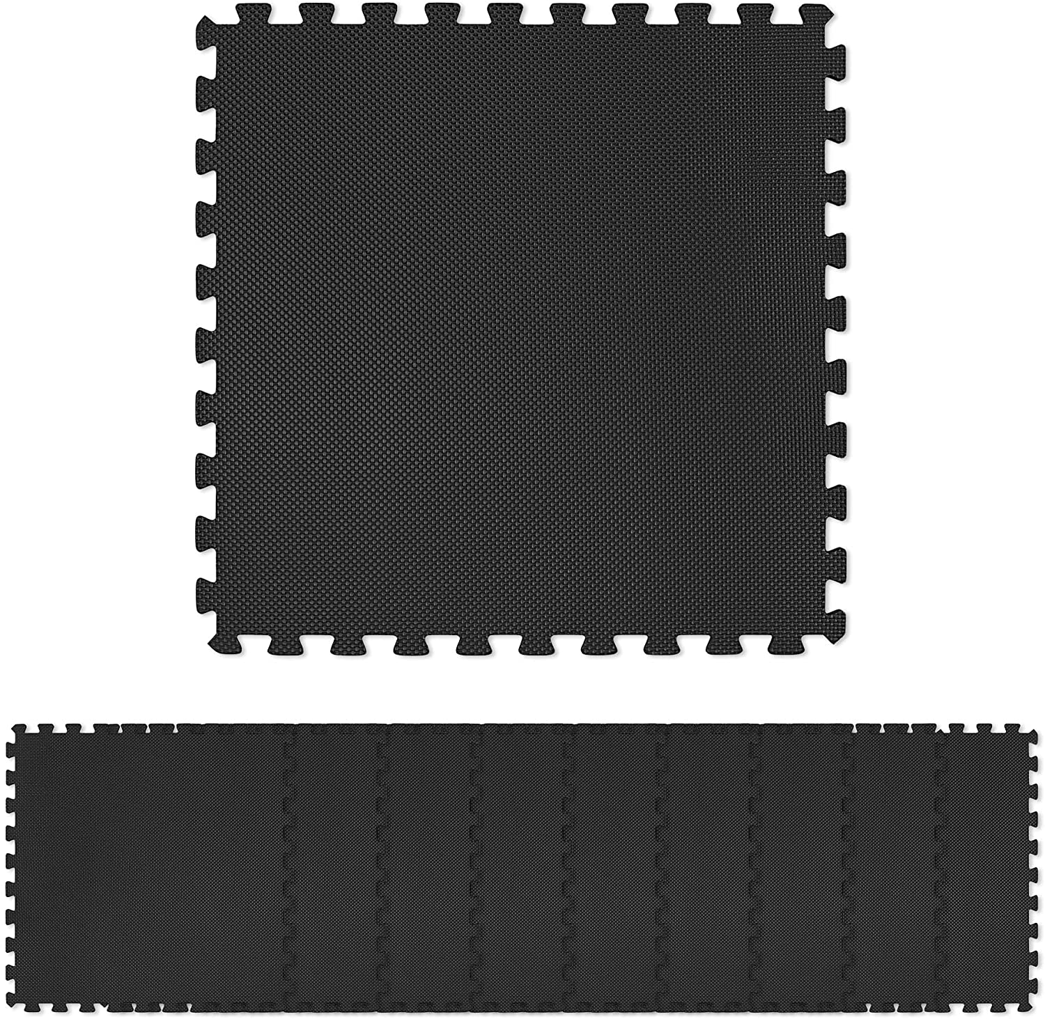 Navaris Σετ με 10 Χαλάκια-Παζλ Γυμναστικής / Προστασίας Δαπέδου - Black - 44381.01.2