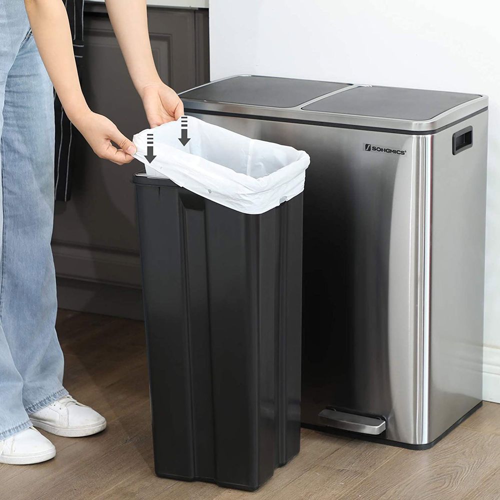 Songmics Σακούλες Απορριμάτων - 30L - 45 Τεμάχια - White - KRB30A