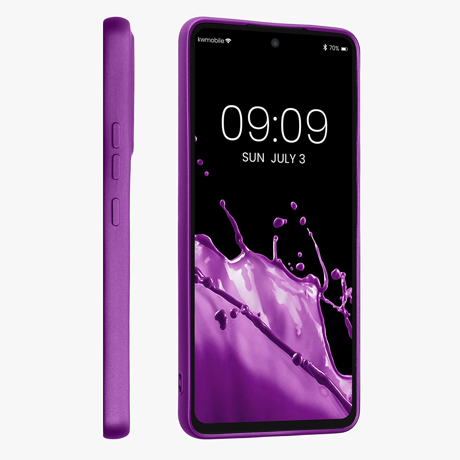 KW Samsung Galaxy A53 5G Θήκη Σιλικόνης TPU - Metallic Violet - 57958.240