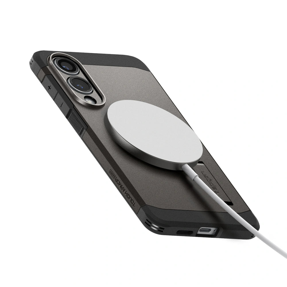 Spigen Samsung Galaxy S25 Edge - Tough Armor Mag - Σκληρή Θήκη με MagSafe - Gunmetal
