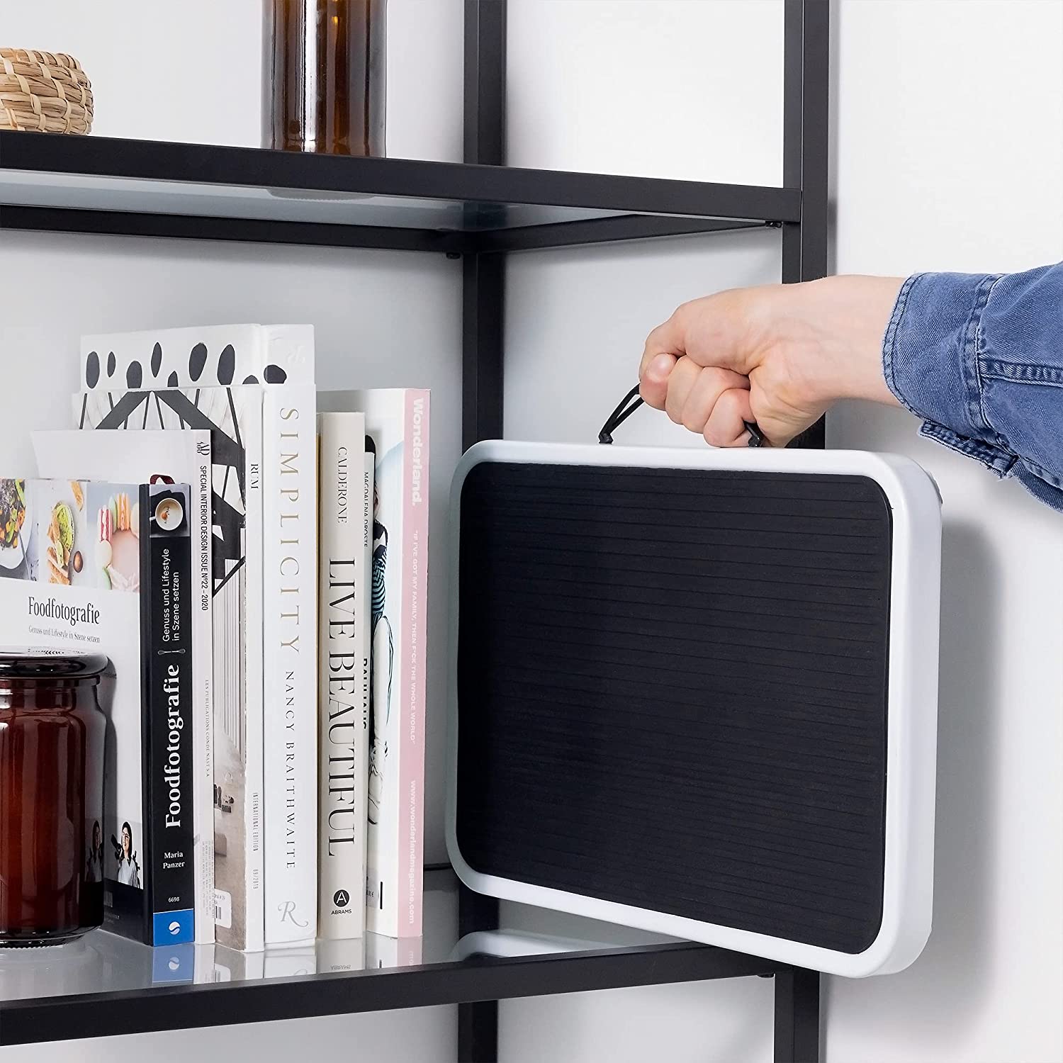 Navaris Αναδιπλούμενο Σκαλοπάτι / Σκαμπό - White / Black - 54101.01