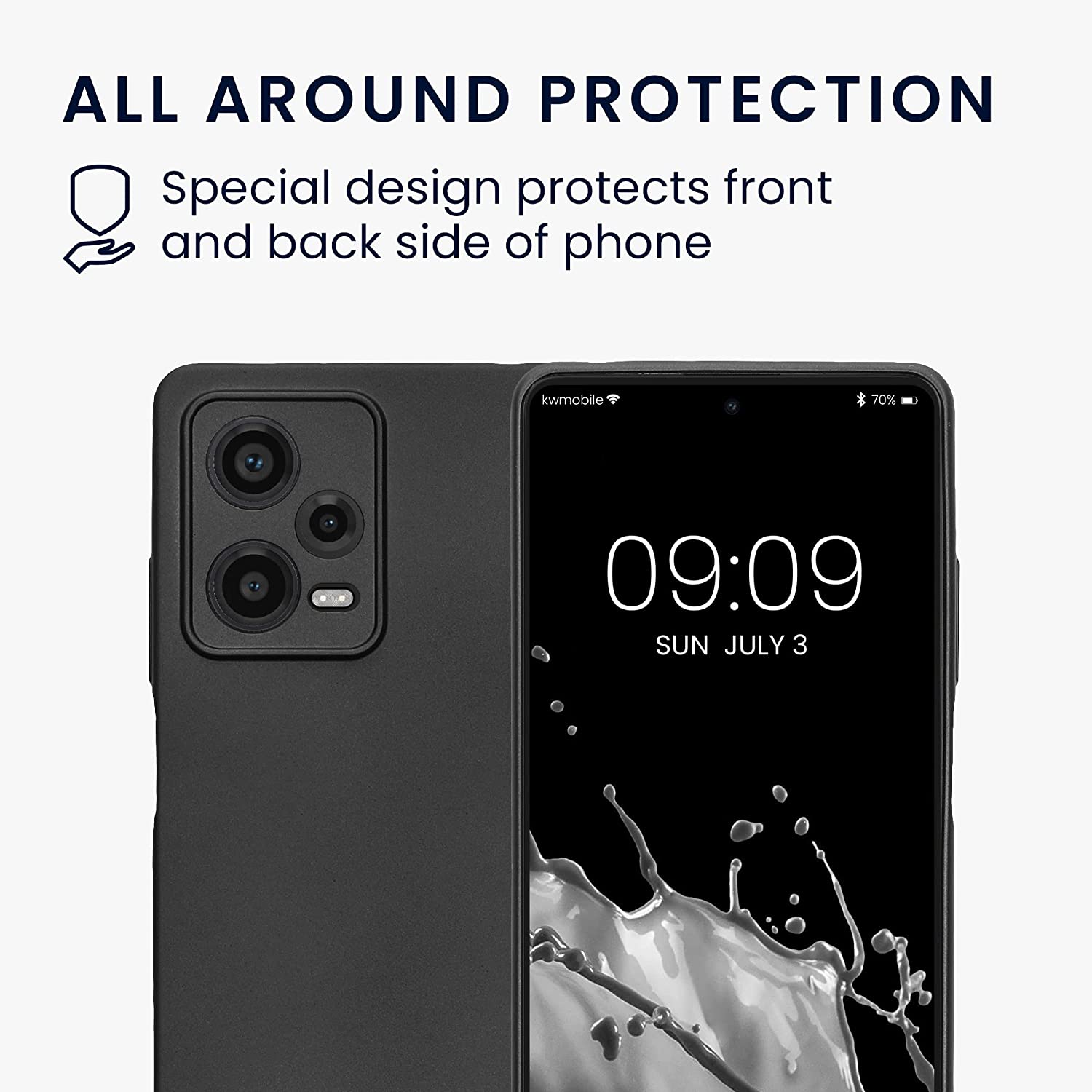 KW Xiaomi Redmi Note 12 Pro Θήκη Σιλικόνης TPU - Metallic Grey - 60711.232