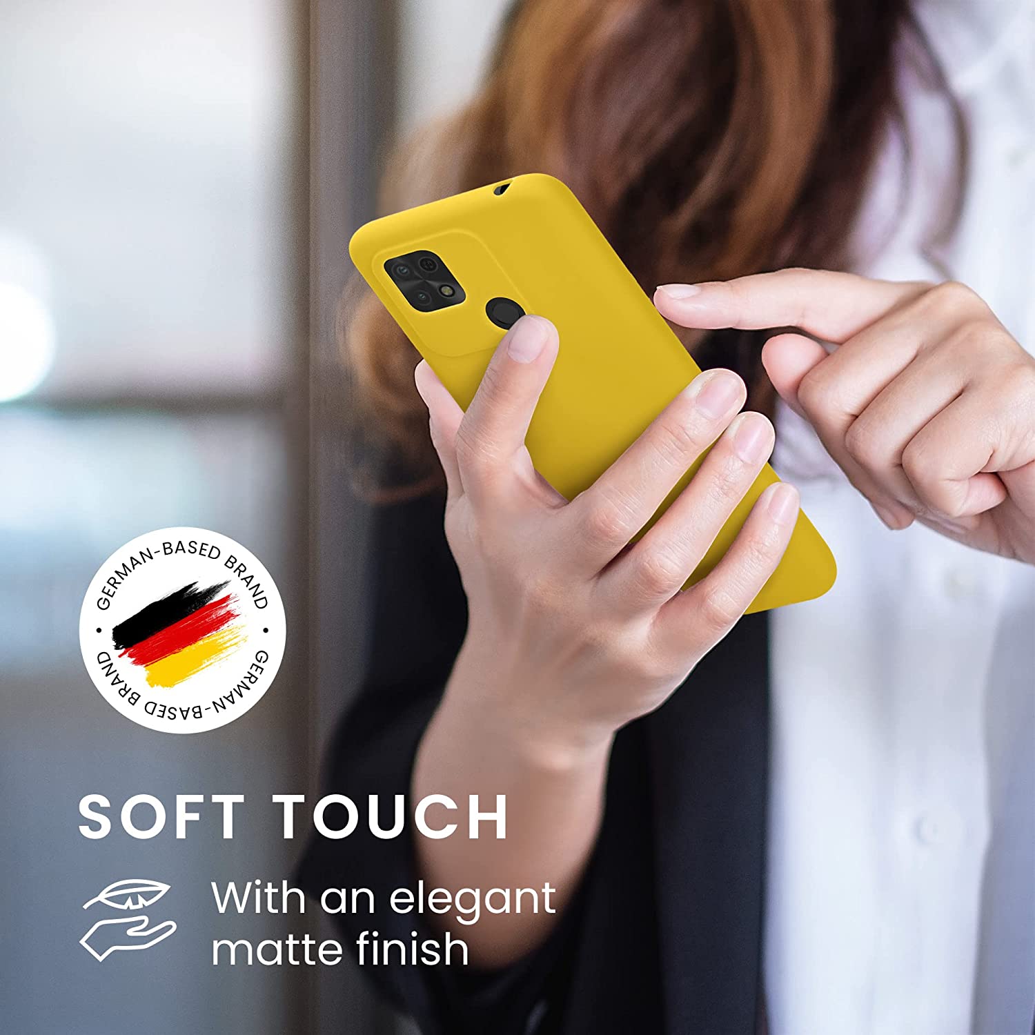 KW Xiaomi Xiaomi Redmi 10C Θήκη Σιλικόνης TPU - Bright Yellow - 59231.165